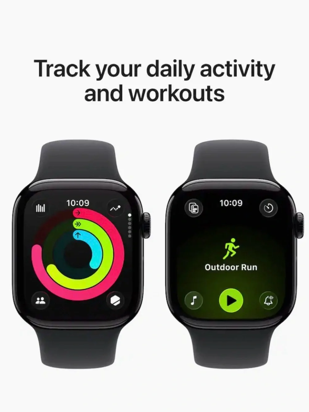 Apple Watch Series 11 - Jet Black Aluminum with Black Sport Band
